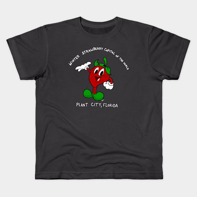 Winter strawberries Kids T-Shirt by oria